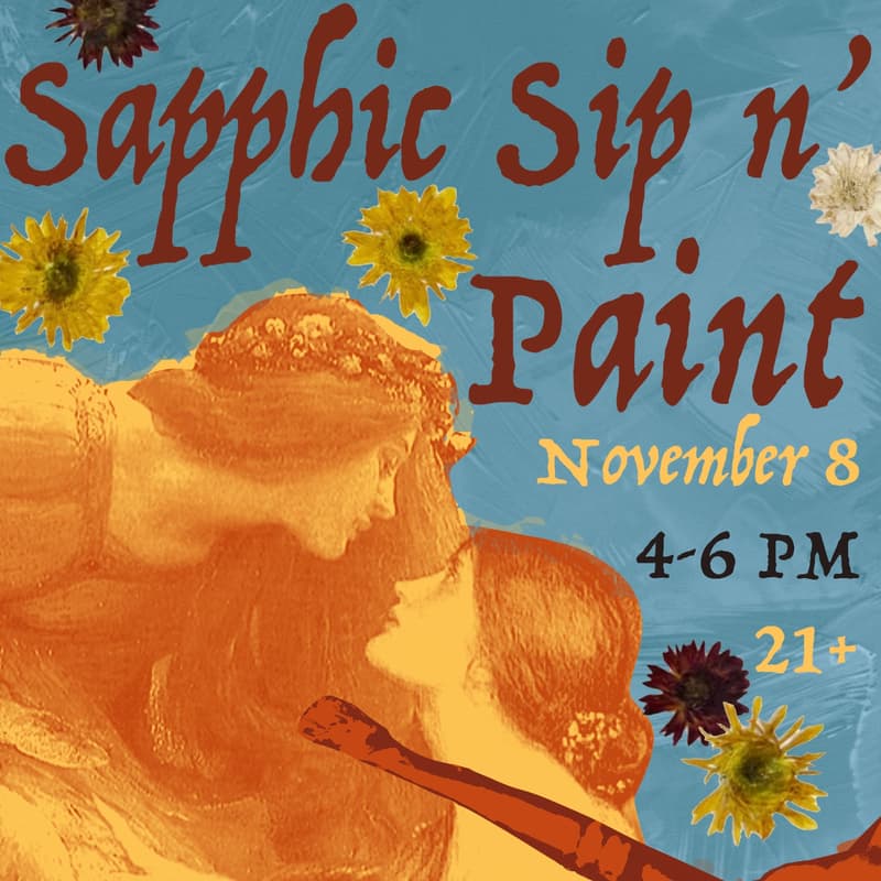 Cover Image for sapphic sip n' paint at as you are
