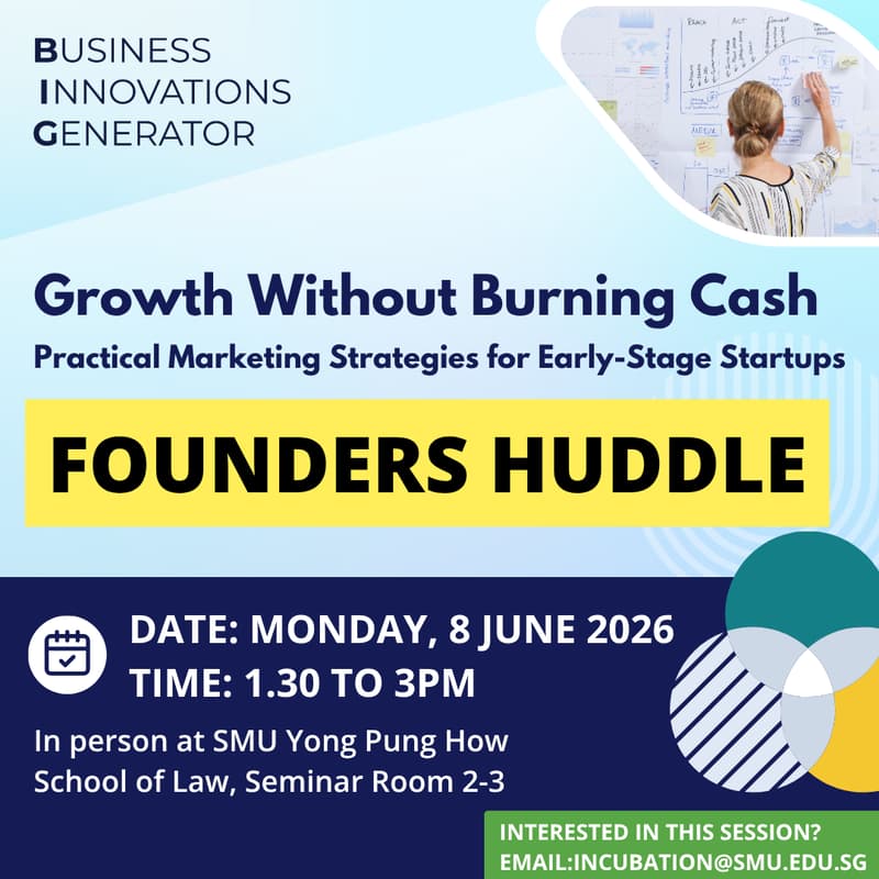 Cover Image for [RSVP] BIG Founders Huddle on Growth Without Burning Cash - 8 June 2026