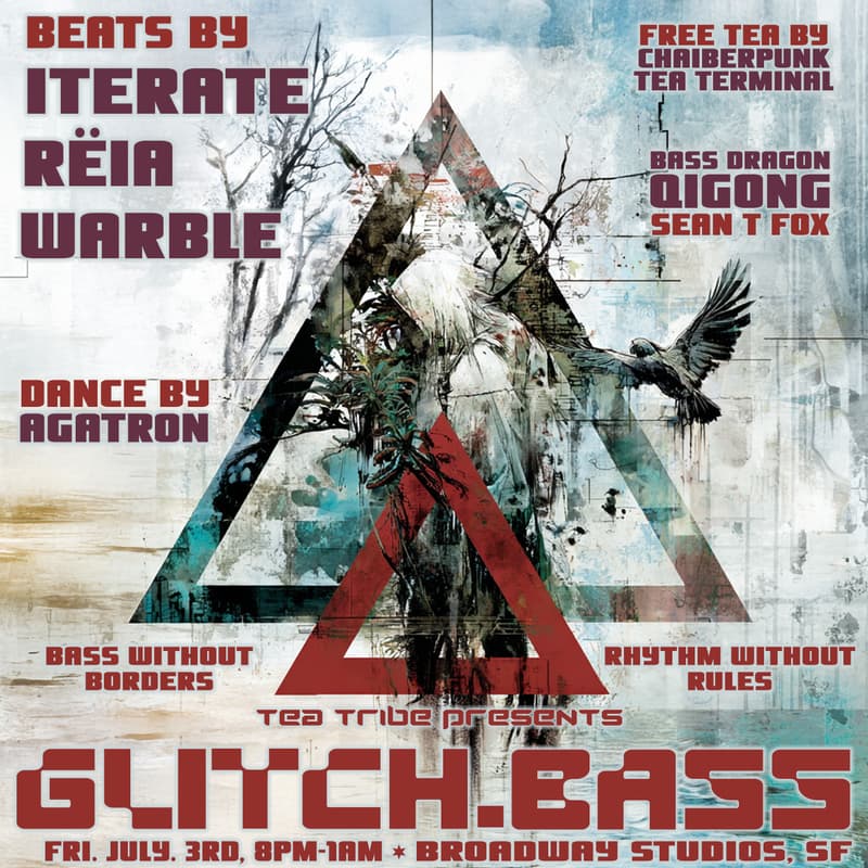 Cover Image for Glitch.Bass with Iterate, RËIA, warble, Agatron, Chaiberpunk at Broadway Studios