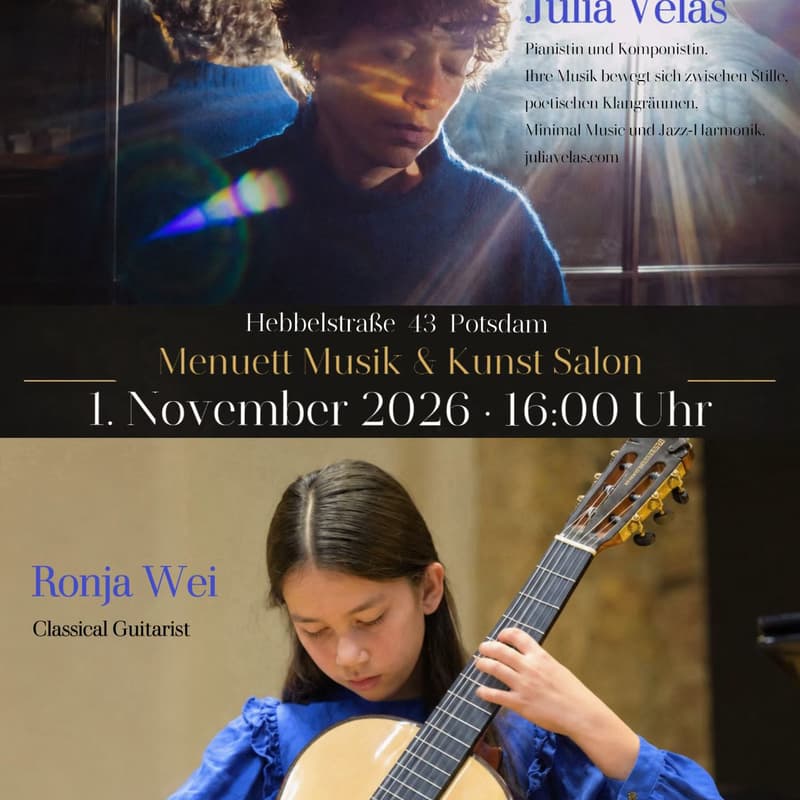 Cover Image for Konzert | Julia Velas & Ronja Wei | Klavier und Klassische Gitarre