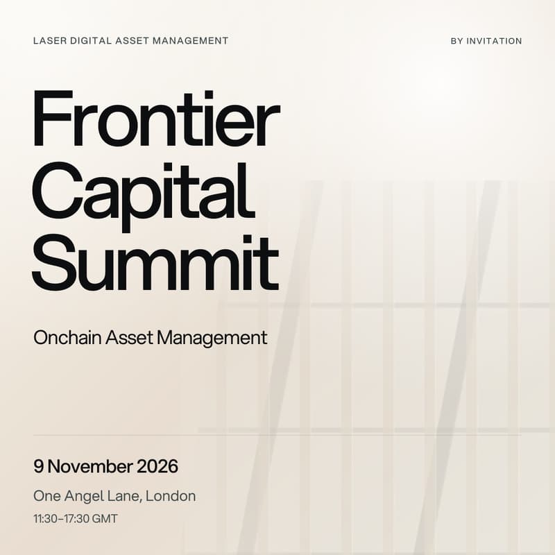 Cover Image for Laser Digital Frontier Capital Summit: Onchain Asset Management