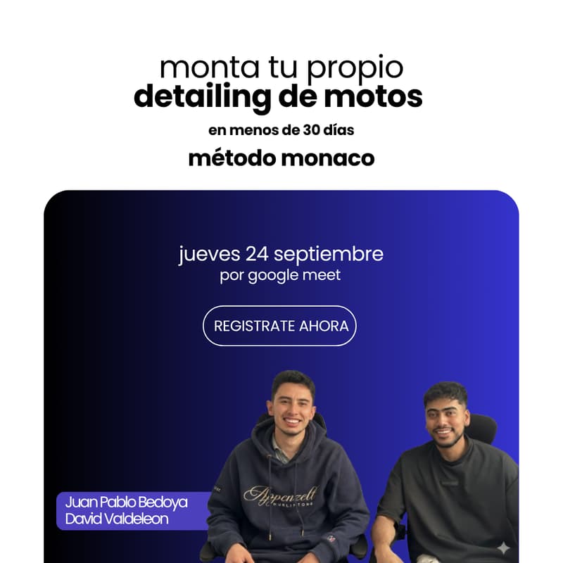 Cover Image for ¿Quieres montar tu propio detailing de motos?