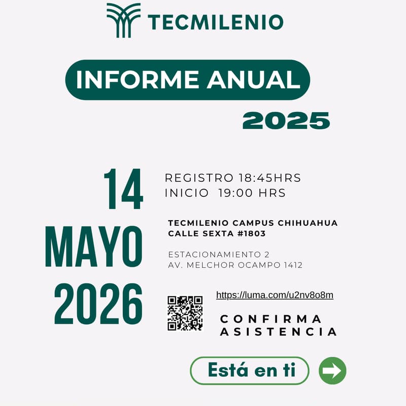 Cover Image for Informe Anual 2025 Tecmilenio Chihuahua