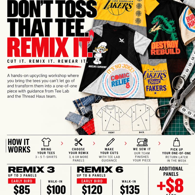 Cover Image for DON’T TOSS THAT TEE. REMIX IT. ♻️