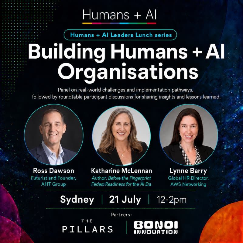 Cover Image for Leaders Lunch: Building Humans + AI Organisations