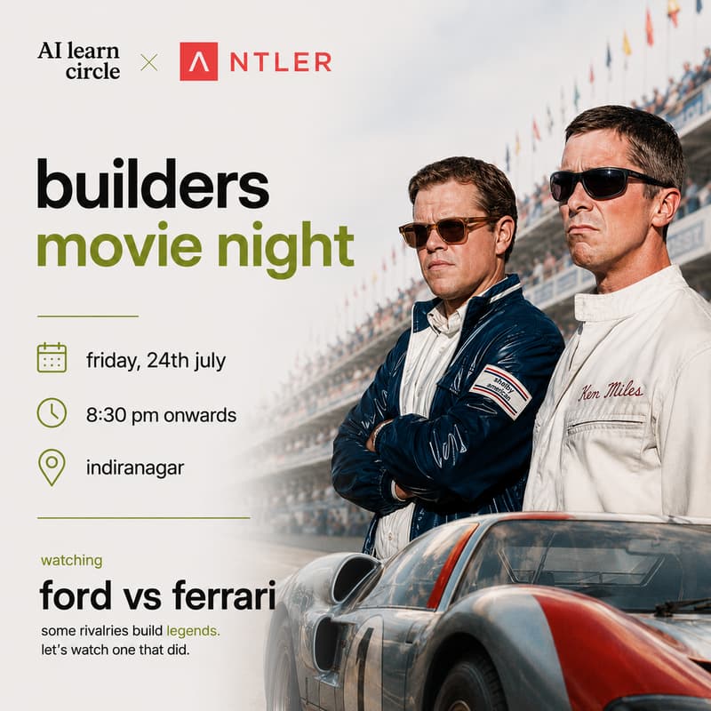 Cover Image for Builders Movie Night: Ford v Ferrari (2019)