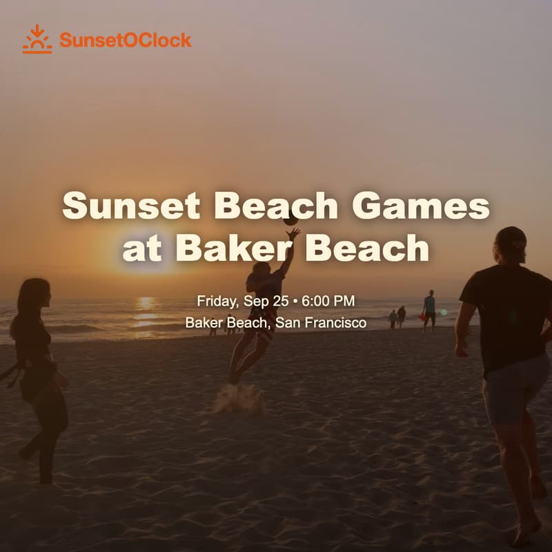 Cover Image for Sunset Beach Games at Baker Beach 🥏 🌅