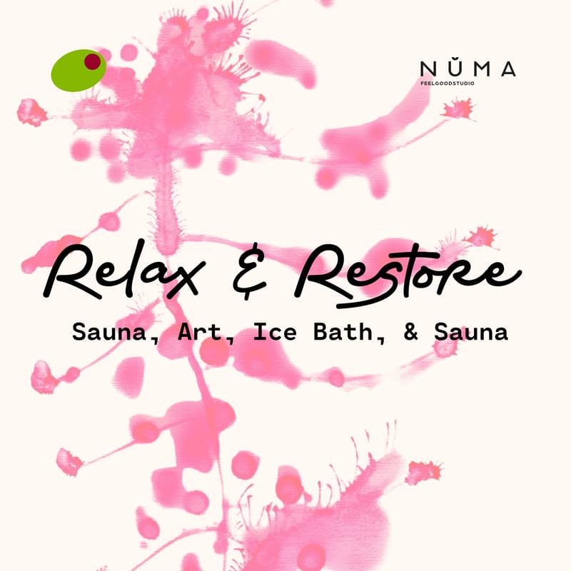 Cover Image for Relax & Restore: Yoga, Flower Still Life, Sauna and Ice Bath for Creatives