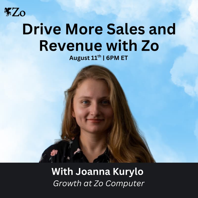 Cover Image for Drive More Sales and Revenue with Zo! (Zo Meets Shopify Part 2)