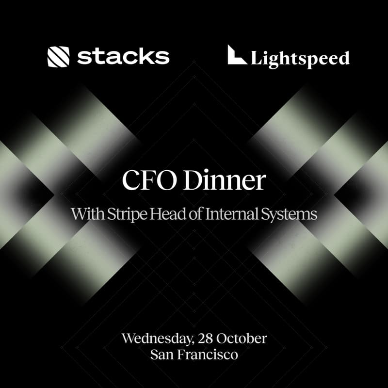 Cover Image for CFO Dinner with Stripe Head of Internal Systems