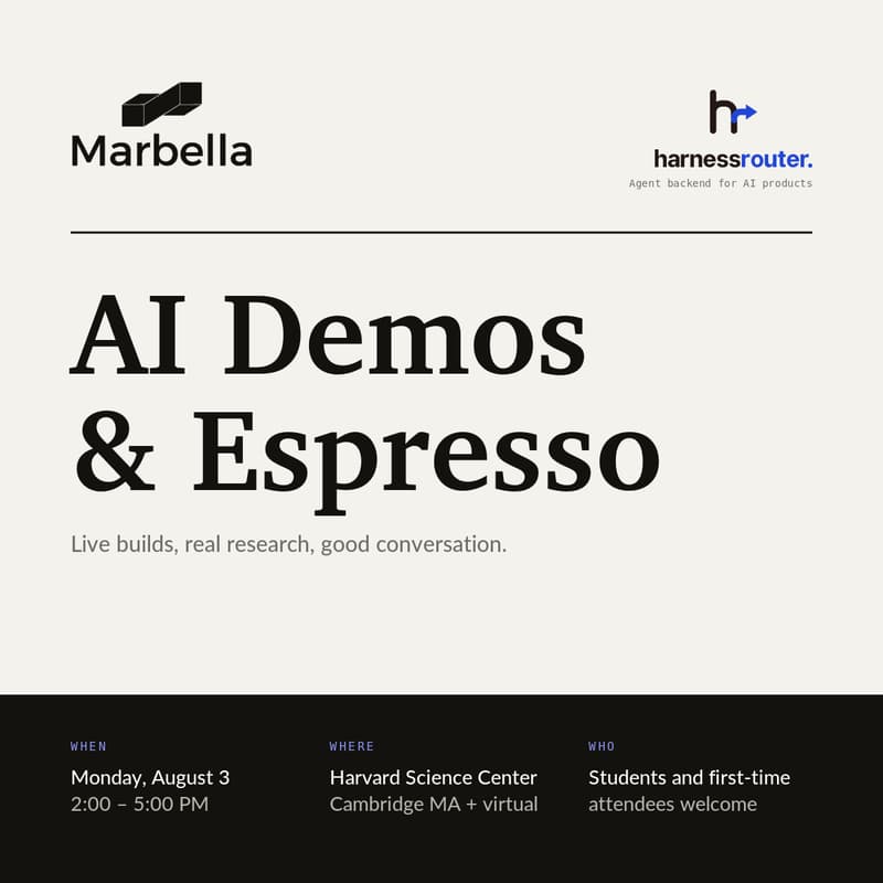 Cover Image for AI Demos & Espresso: Live Builds, Real Research, Good Conversation