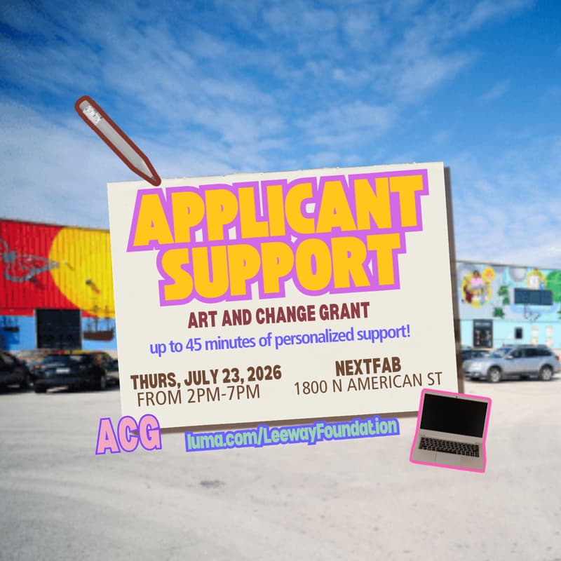 Cover Image for 7/23 Art and Change Grant (ACG) Applicant Support In-Person @ NextFab