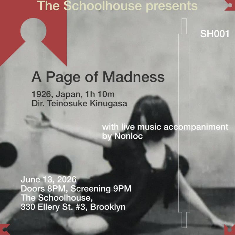 Cover Image for The Schoolhouse presents: A Page of Madness