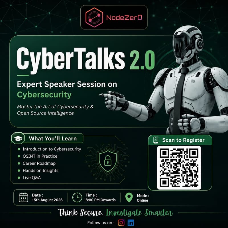 Cover Image for CyberTalks 2.0 - Expert Speaker Session on Cybersecurity