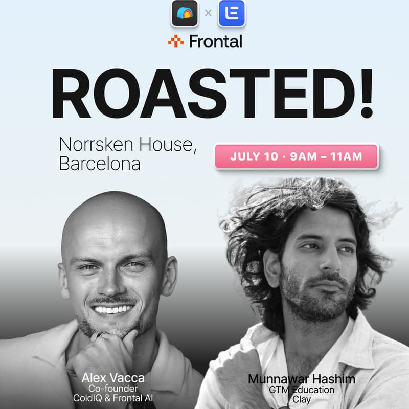 Cover Image for Roasted! - lemlist & Clay GTM coffee session (Barcelona)