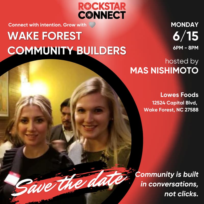 Cover Image for Free Wake Forest Community Builders Event (June)