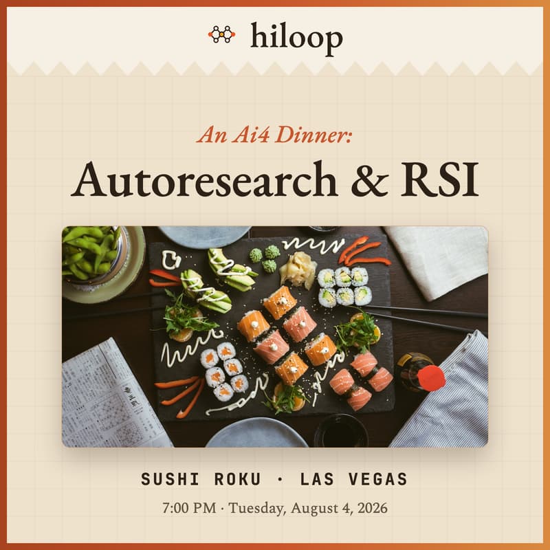 Cover Image for An Ai4 Dinner: Autoresearch & RSI