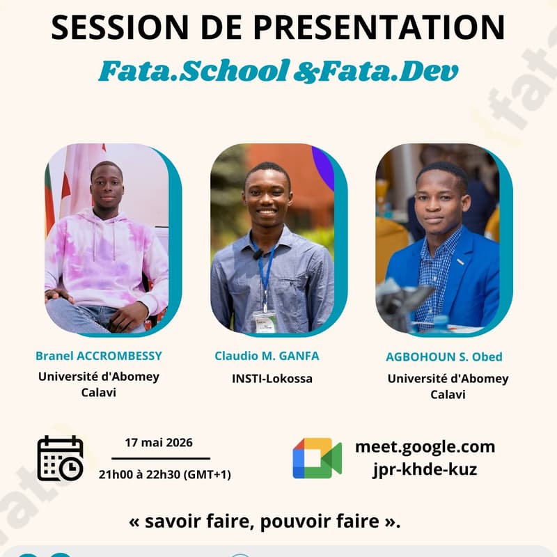 Cover Image for SESSION DE PRÉSENTATION FATA