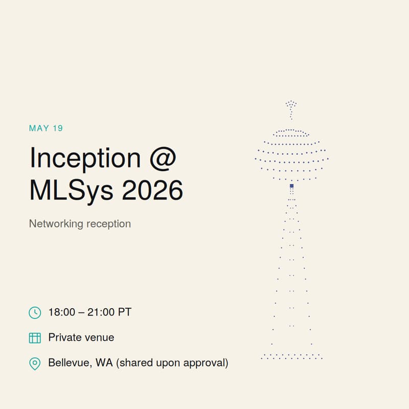 Cover Image for Inception @ MLSys 2026: Networking Reception