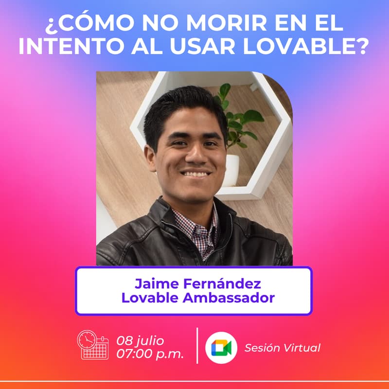 Cover Image for ¿Cómo no morir en el intento al usar Lovable?