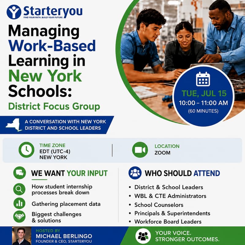 Cover Image for Managing Work-Based Learning in New York Schools: District Focus Group #2