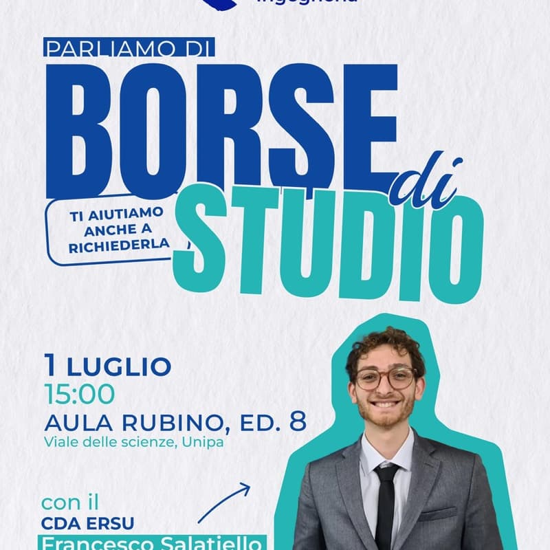 Cover Image for Incontro: Parliamo di Borse di Studio