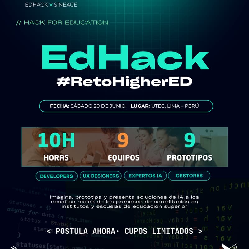 Cover Image for EdHack <Aidea> + Sineace - Tech y UX