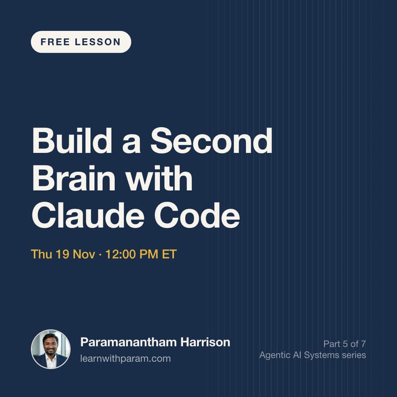 Cover Image for Build a Second Brain with Claude Code