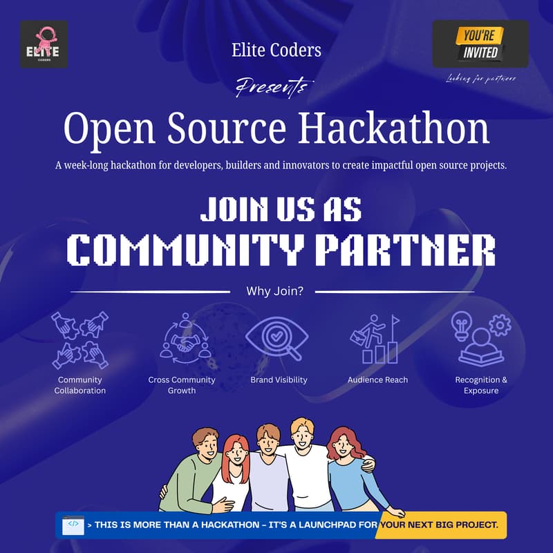 Cover Image for Invite for community partners - Open source Hackathon