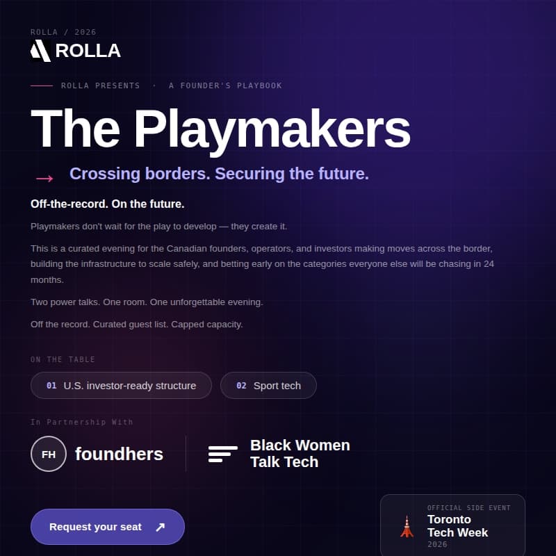 Cover Image for The Playmakers: Canadian founders → U.S. Capital: The Cross-Border Playbook