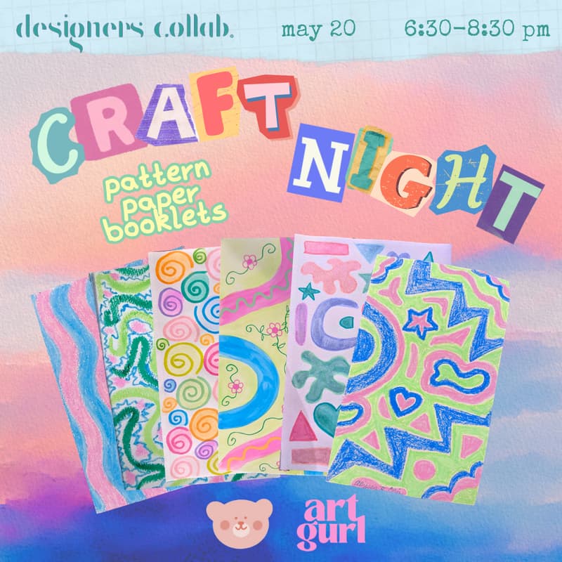 Cover Image for craft night: pattern paper booklets