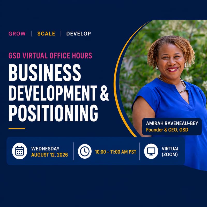 Cover Image for GSD OFFICE HOURS: BIZ DEV & POSITIONING