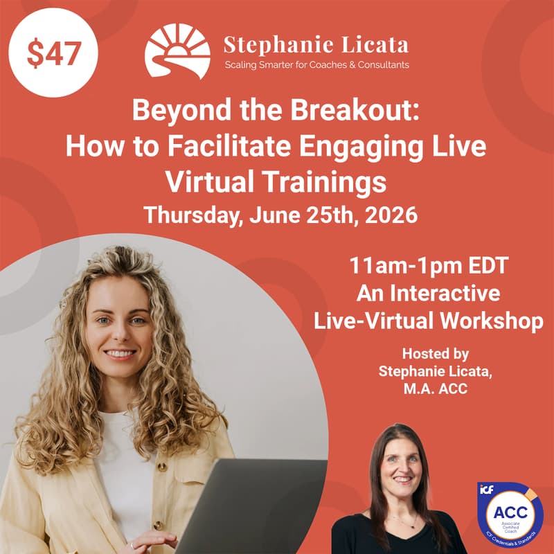 Cover Image for Beyond The Breakout: How to Facilitate Engaging Live Virtual Trainings