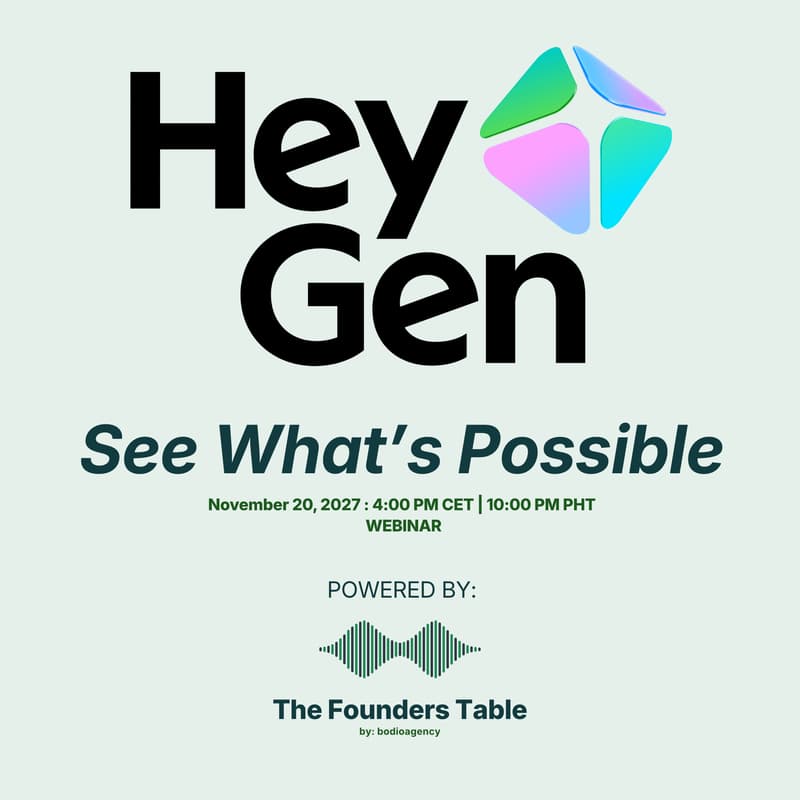 Cover Image for HeyGen See What's Possible: for Filipino Creators, Businesses & Real Estate
