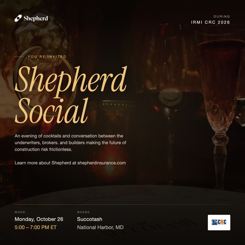 Cover Image for Save the Date: Shepherd Social | IRMI CRC 2026