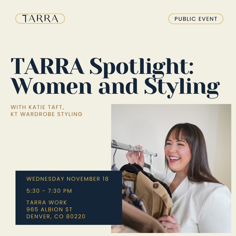 Cover Image for TARRA Spotlight: Discover your Signature Style with Katie Taft