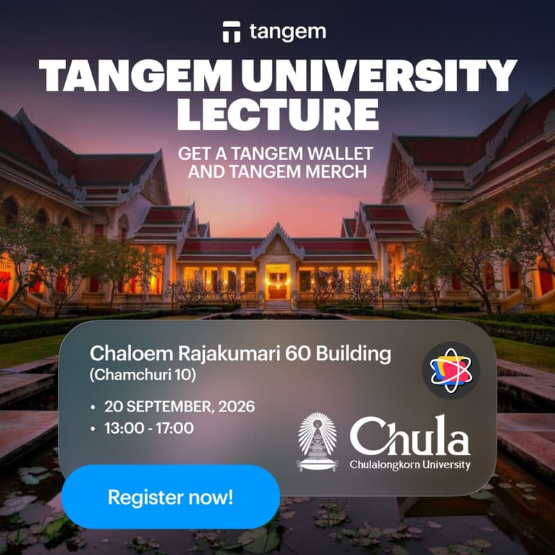 Cover Image for Tangem x Chula: Crypto Security Workshop & Networking