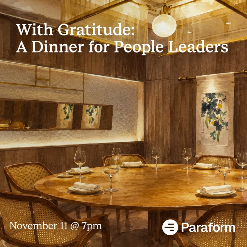 Cover Image for With Gratitude: A Dinner for People Leaders