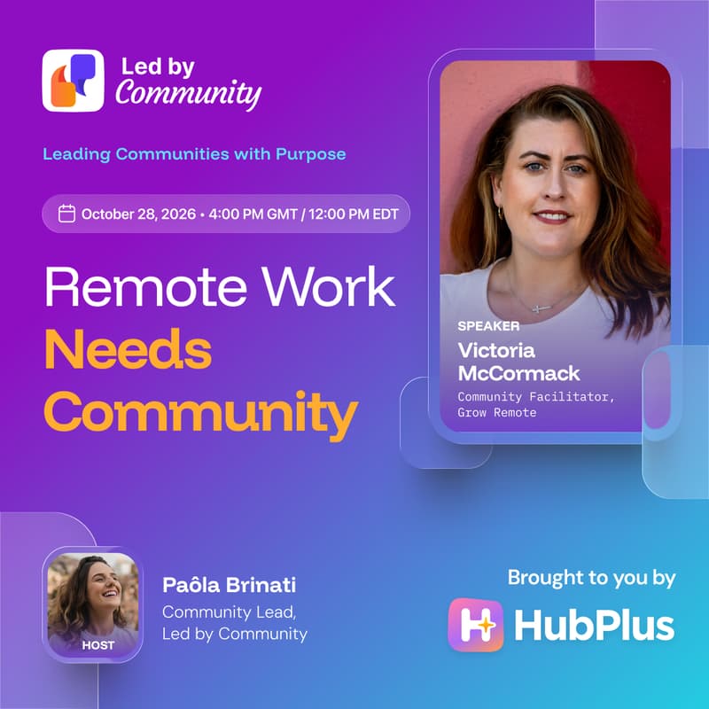 Cover Image for Remote Work Needs Community