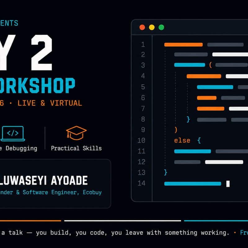 Cover Image for Stackkith Workshop β Day 2 with Oluwaseyi Ayoade