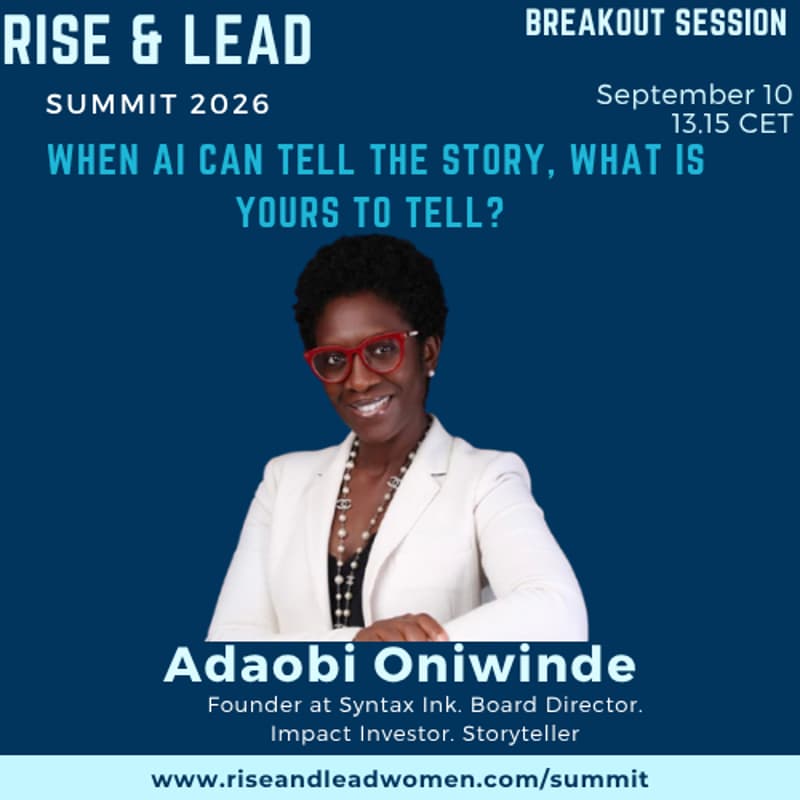 Cover Image for Breakout Session 1 : When AI Can Tell the Story, What Is Yours to Tell?