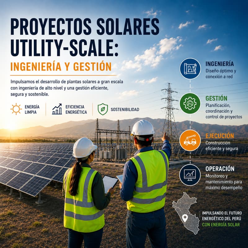 Cover Image for PROYECTOS SOLARES Utility-scale: Ingenieria y gestión