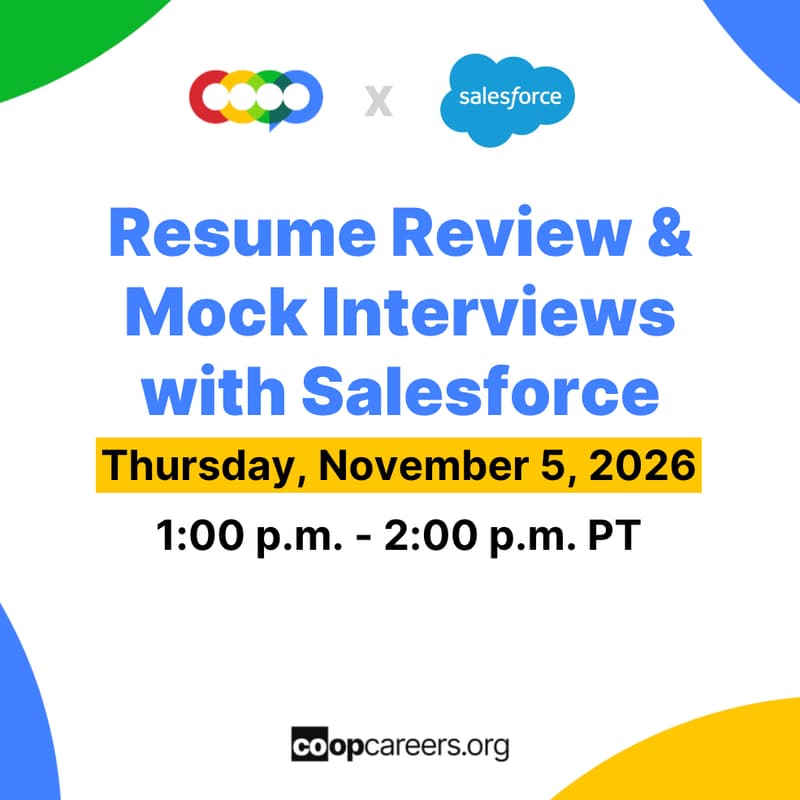 Cover Image for Mock Interviews & Resume Reviews with Salesforce