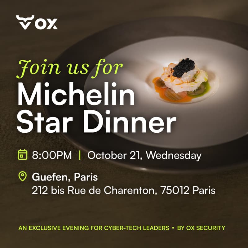 Cover Image for Dîner exclusif OX Security - Paris