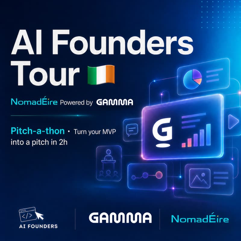 Cover Image for AI Founders Tour 🇮🇪 | Pitch-a-thon powered by Gamma