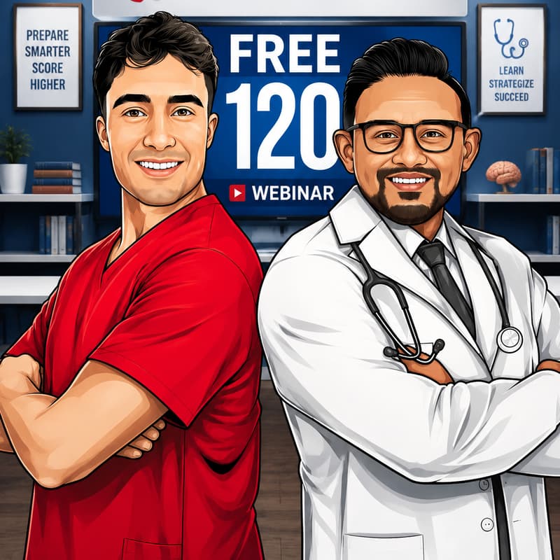 Cover Image for Our 'new' Free 120 (USMLE Step 1 & 2 CK) webinar💡