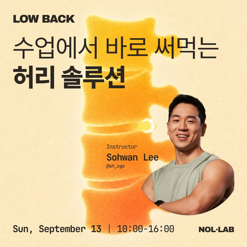 Cover Image for 수업에서 바로 써먹는 허리 솔루션