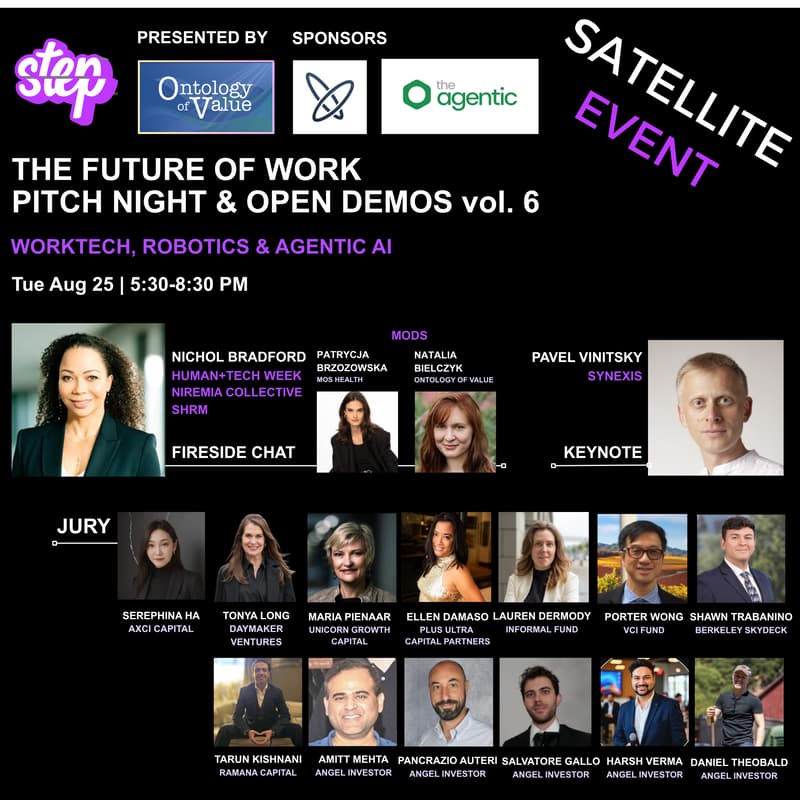 Cover Image for The Future of Work Pitch Night + Open Demos: Worktech, Robotics & Agentic AI