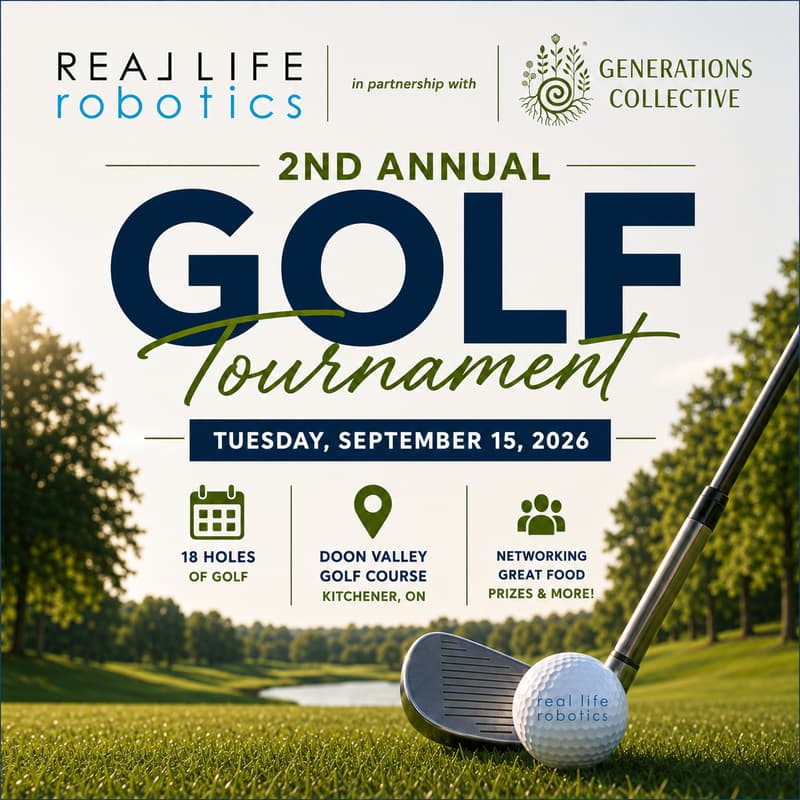 Cover Image for Real Life Robotics' 2nd Annual Golf Tournament In partnership with Generations Collective