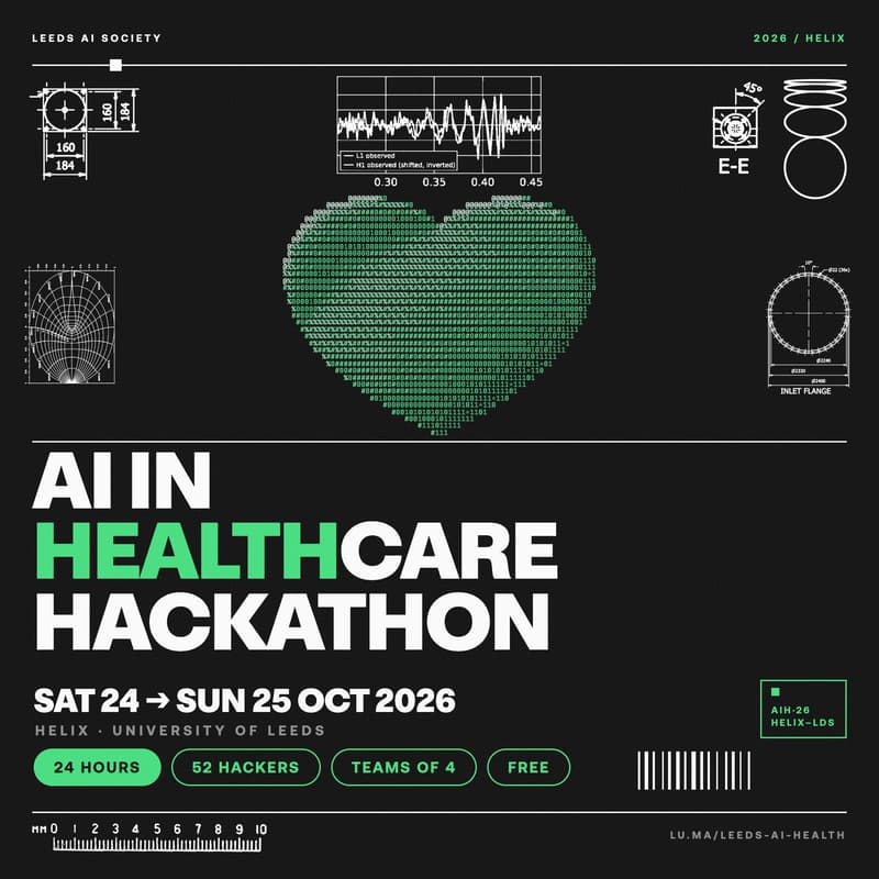 Cover Image for AI in Healthcare Hackathon / Leeds AI Society